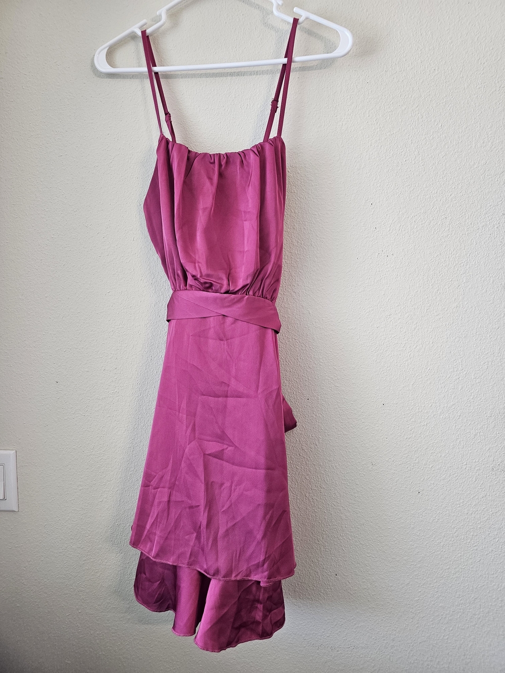 Fashion Nova Fuchsia Spaghetti-Strap Mini Dress